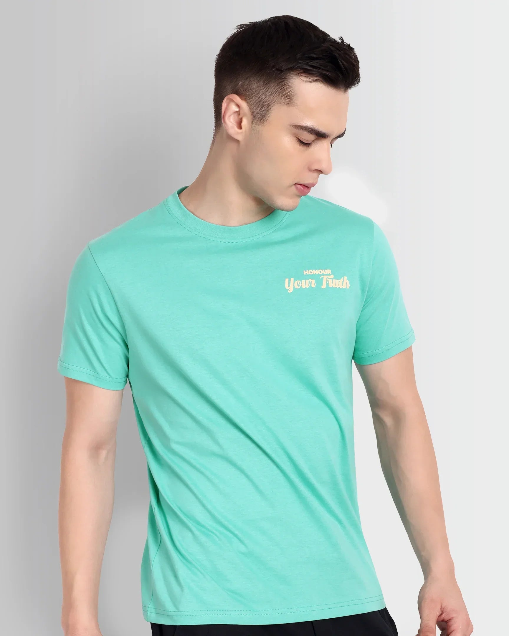 DCYPHR Honour Your Truth Graphic Tee - Mint Horizon