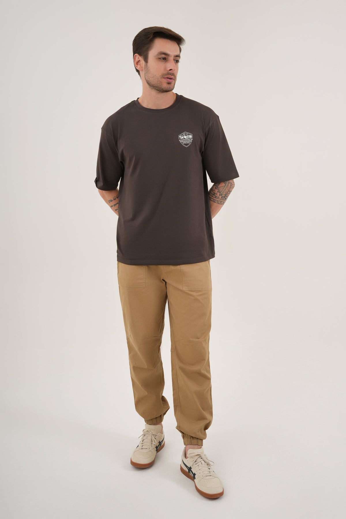 DCYPHR DISCOVERY Men's Armour Cargo Joggers-Beige
