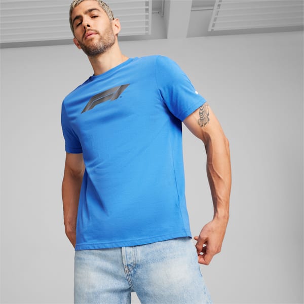 Front view of PUMA Men's Crew, showcasing its relaxed fit, modern design, and iconic logo for a casual and stylish look.