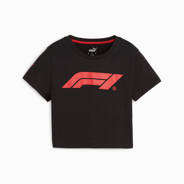 Puma F1 ESS Baby Tee wns PUMA Black Women's T-Shirt-62573101