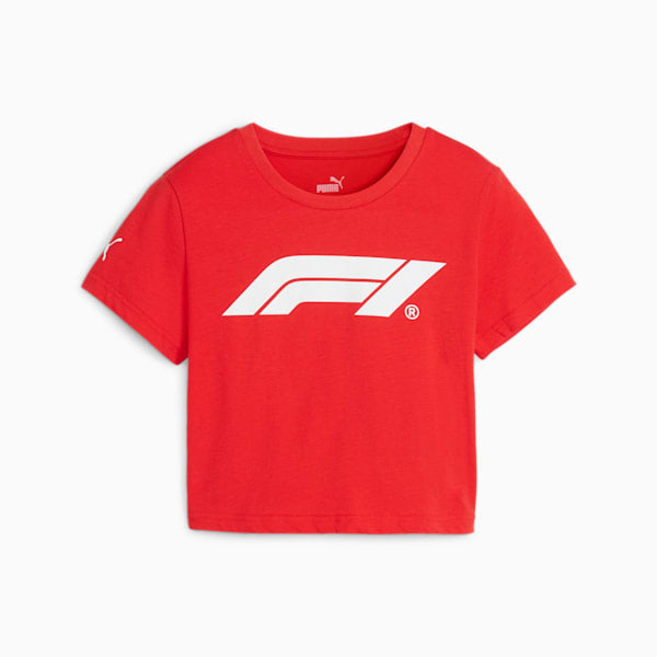 Puma F1 ESS Baby Tee wns Pop Red Women's T-Shirt-62573103