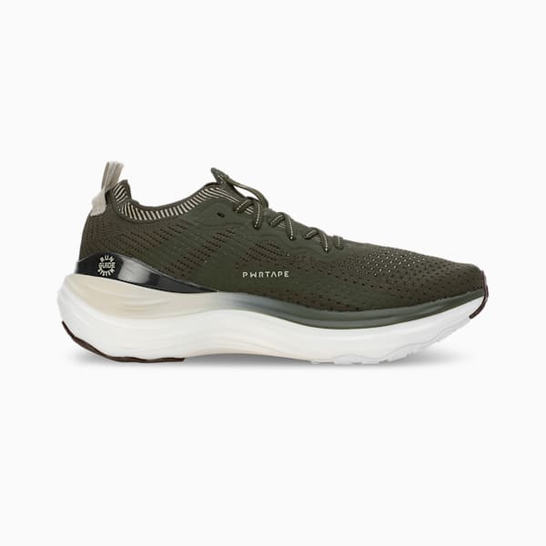 Puma ForeverRun NITRO Knit Dark Olive-PUMA Wh Men's Lifestyle Shoes-37913913