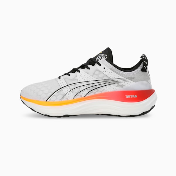 Side view of PUMA Men's Lifestyle Lace-Up Sneakers, showcasing the sleek design, breathable upper, cushioned insole, and iconic PUMA logo, designed for comfort and style in everyday wear.