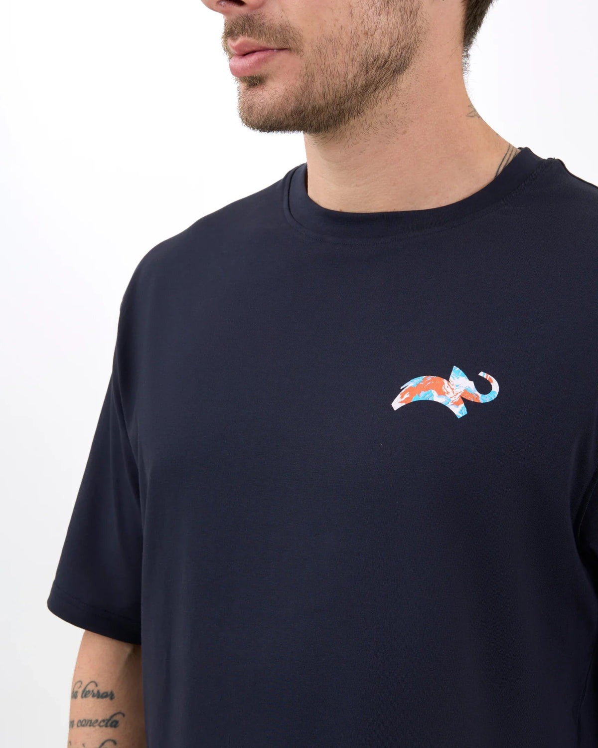 DCYPHR DISCOVERY Men's Climb High Graphic Tee-Night Lagoon