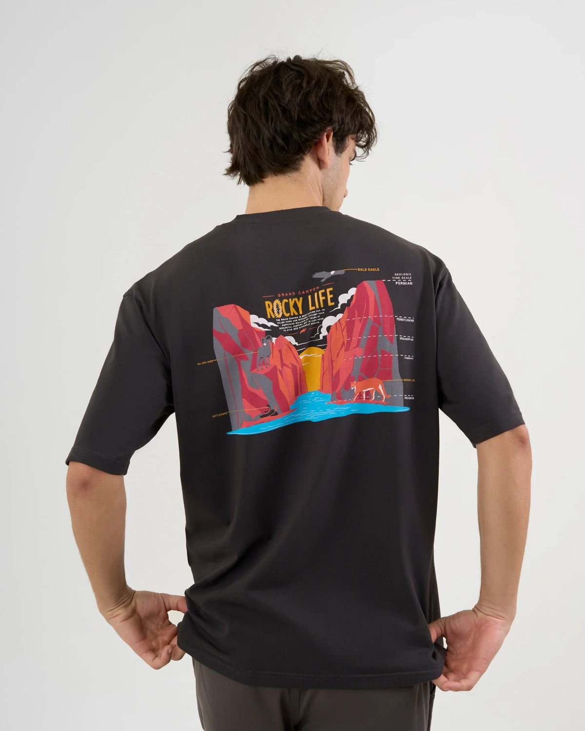 DCYPHR DISCOVERY Men's Voice Of The Wild Graphic Tee-Dark Night