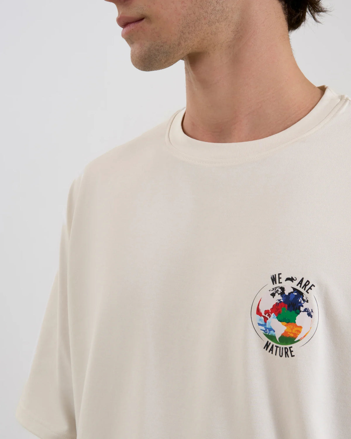 DCYPHR DISCOVERY Men's We Are Nature Graphic Tee-Off-white