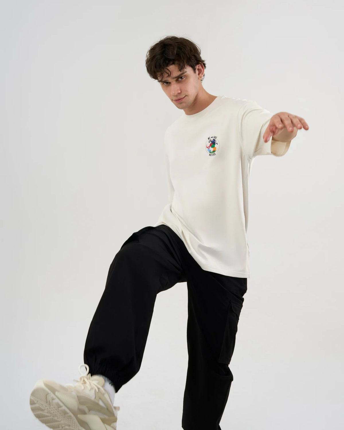 DCYPHR DISCOVERY Men's We Are Nature Graphic Tee-Off-white