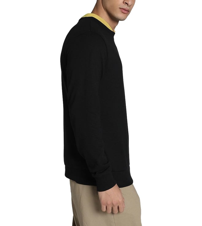 Puma CLASSICS Textured Crew Sweat PUMA Black Men's Sweatshirt-62920401