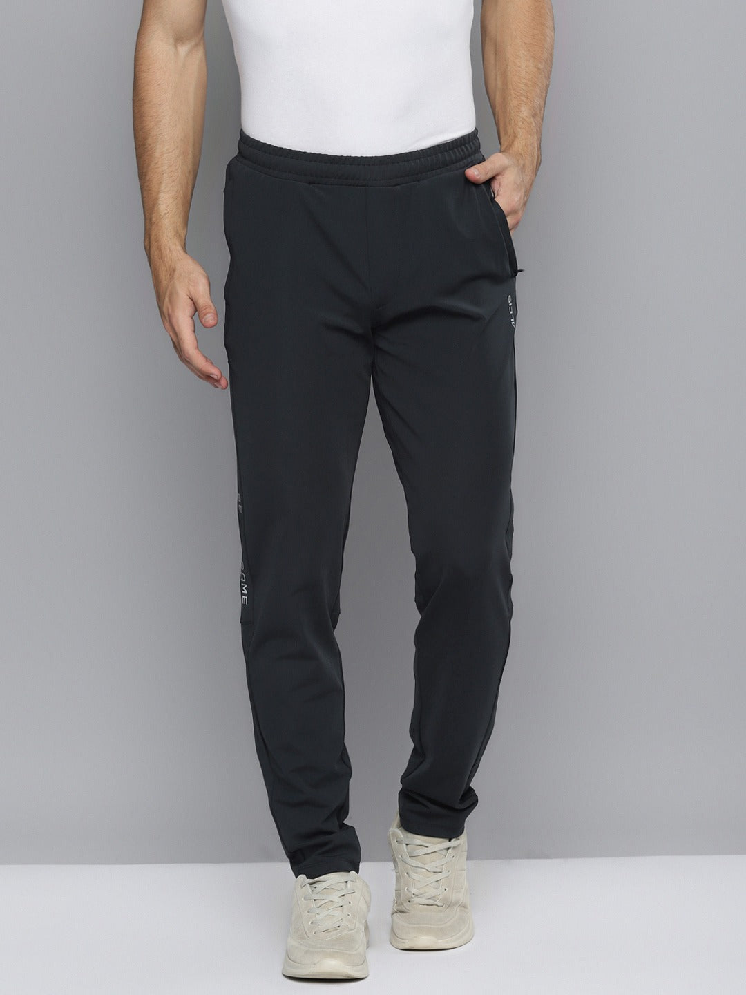 ALCIS Men Solid Black Track Pant