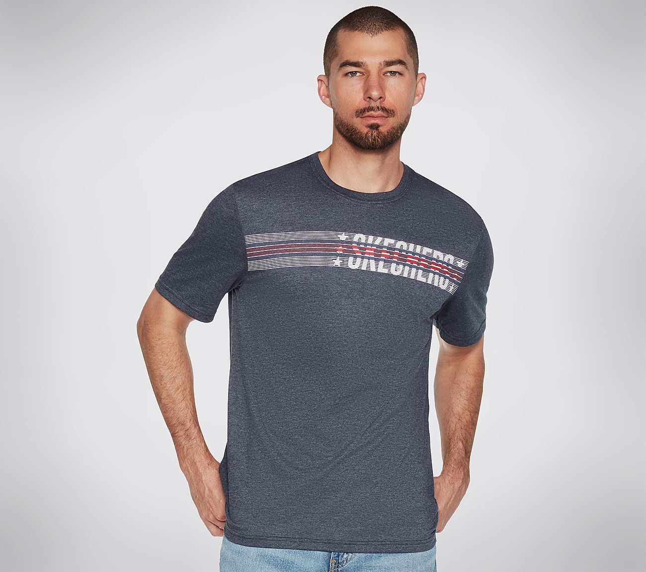 Skechers T-shirt comfortable, stylish T-shirts for casual wear, featuring breathable fabric.