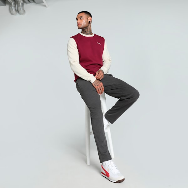 Puma ESS Colorblock Crew Sweat FL Team Regal Men's Sweatshirt