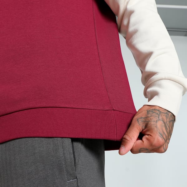 Puma ESS Colorblock Crew Sweat FL Team Regal Men's Sweatshirt
