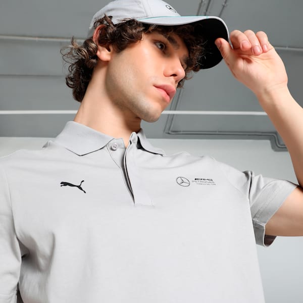 Puma MAPF1 ESS Polo Team Silver Men's Polo T-Shirt-62735202