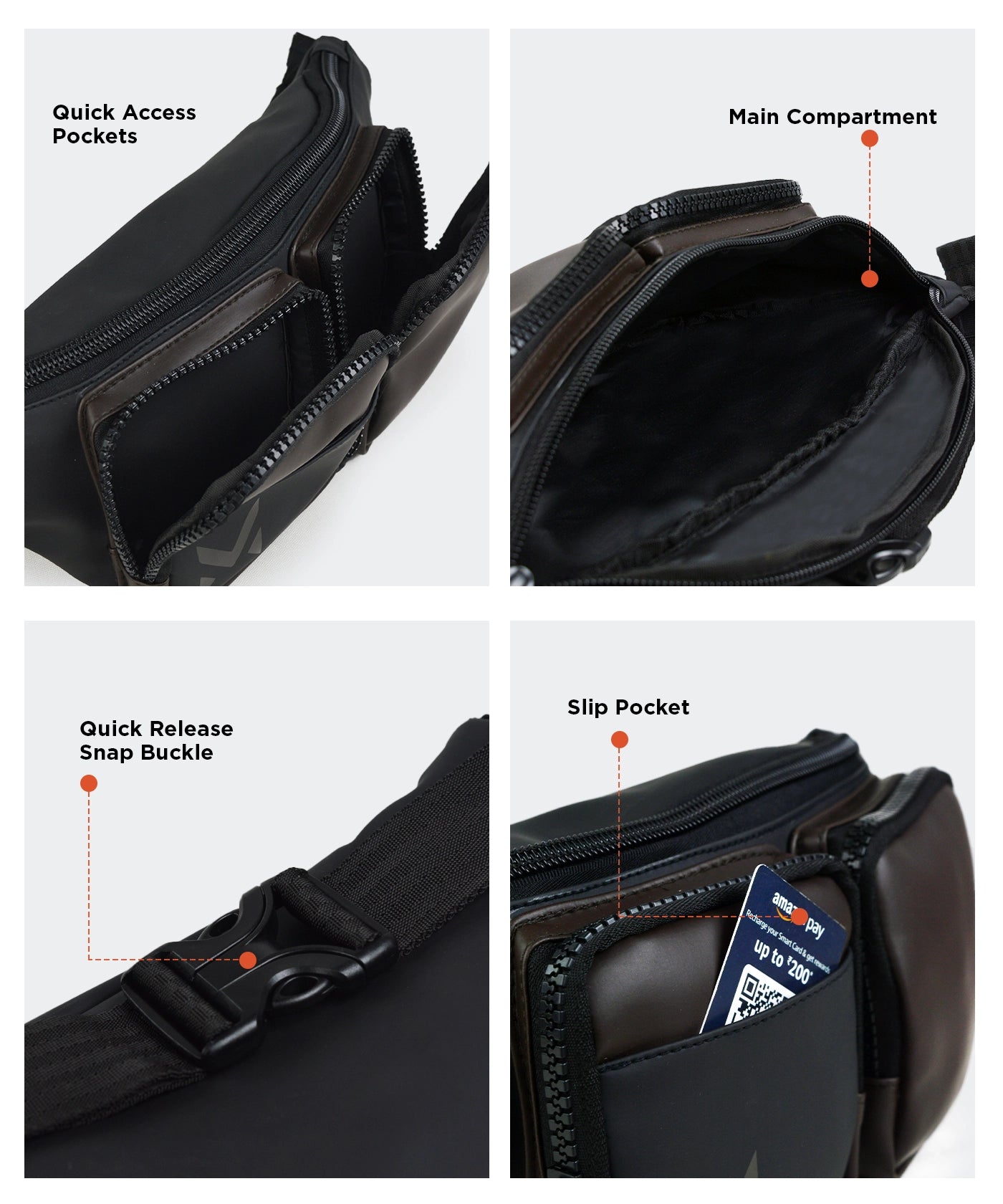 Mohawk Zephyr waist pouch