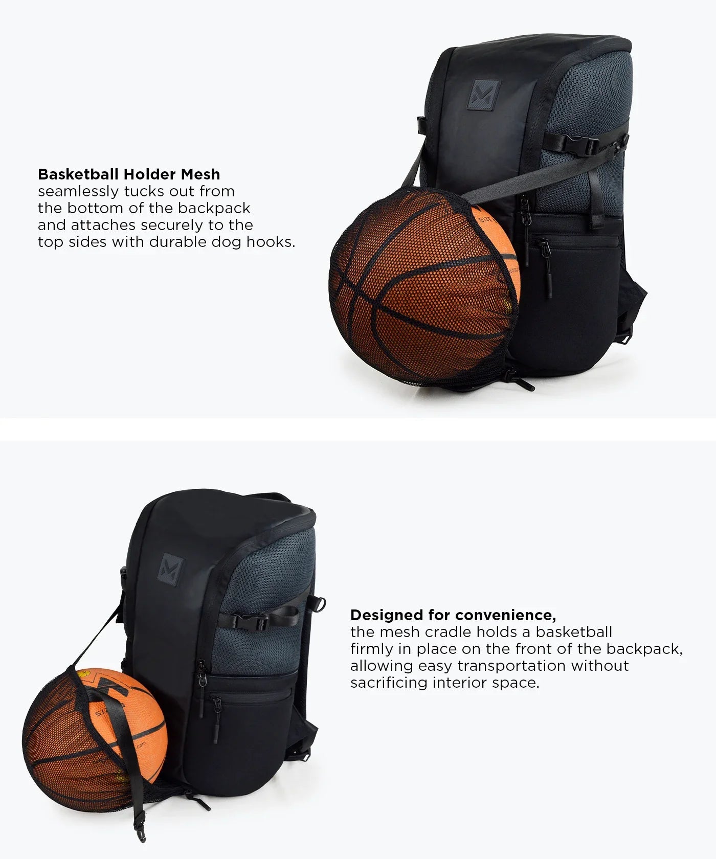 Mohawk Mystic Backpack with basketball holder