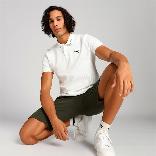 Puma Ottoman Polo PUMA White-Cat Men's Polo T-Shirts