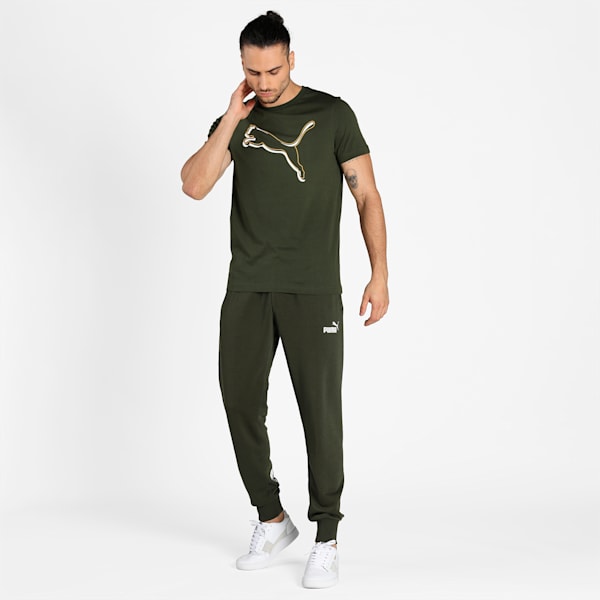 Puma PERFORMANCE CAT TEE M Platinum Gray Men's T-Shirts