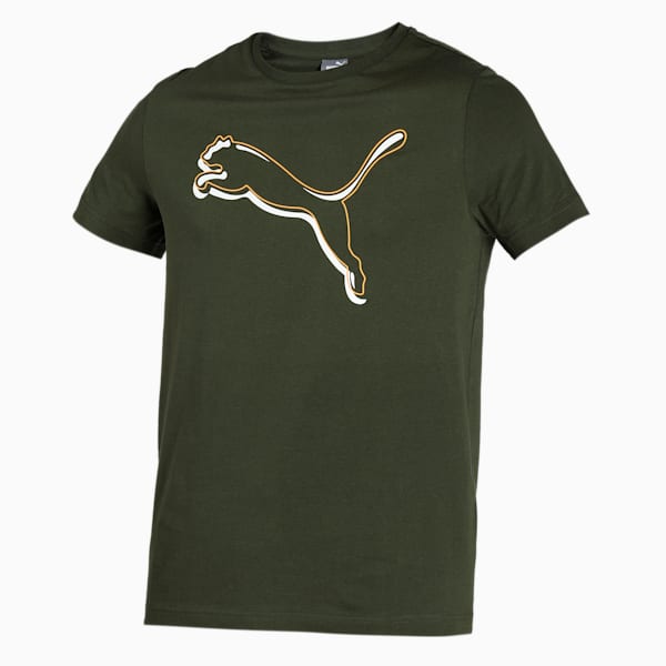 Puma PERFORMANCE CAT TEE M Platinum Gray Men's T-Shirts