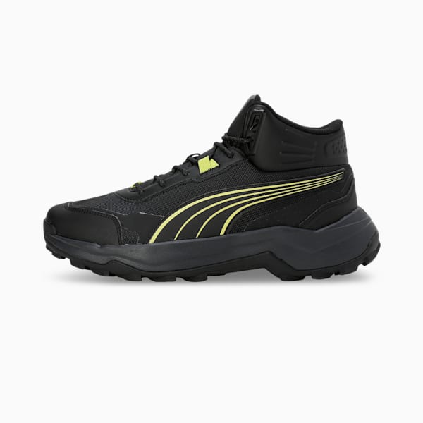 Side view of PUMA Men's Lifestyle Lace-Up Sneakers, showcasing the sleek design, breathable upper, cushioned insole, and iconic PUMA logo, designed for comfort and style in everyday wear.