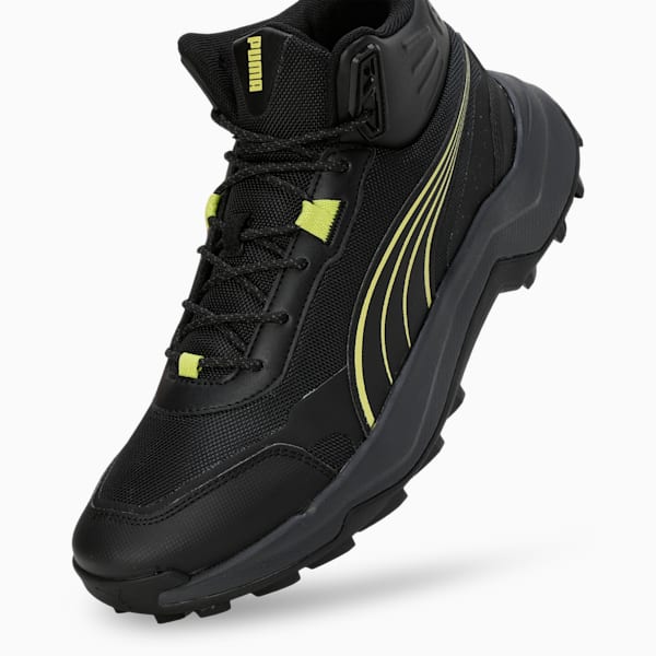 Puma Questblitz Mid Lime Sheen-PUMA Blac Men's Lifestyle Shoes-31112402