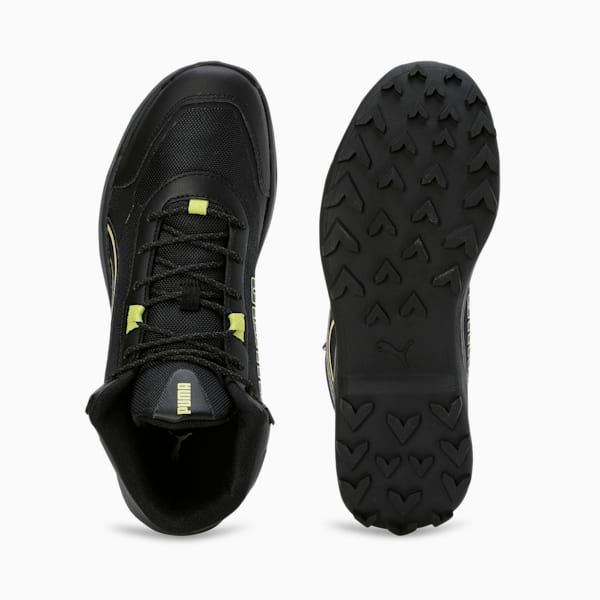 Puma Questblitz Mid Lime Sheen-PUMA Blac Men's Lifestyle Shoes-31112402