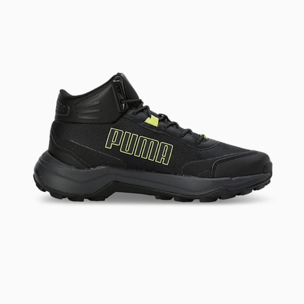 Puma Questblitz Mid Lime Sheen-PUMA Blac Men's Lifestyle Shoes-31112402