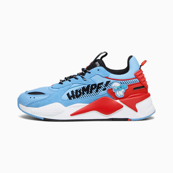 Side view of PUMA Men's Lifestyle Lace-Up Sneakers, showcasing the sleek design, breathable upper, cushioned insole, and iconic PUMA logo, designed for comfort and style in everyday wear.