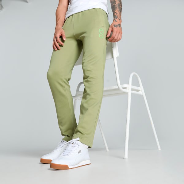 Side view of PUMA Men's Lower, showcasing its relaxed fit, breathable fabric, and signature PUMA logo for a casual, comfortable look.