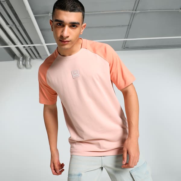 Front view of PUMA Men's Crew, showcasing its relaxed fit, modern design, and iconic logo for a casual and stylish look.