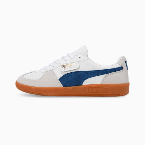 Side view of PUMA Men's Lifestyle Lace-Up Sneakers, showcasing the sleek design, breathable upper, cushioned insole, and iconic PUMA logo, designed for comfort and style in everyday wear.