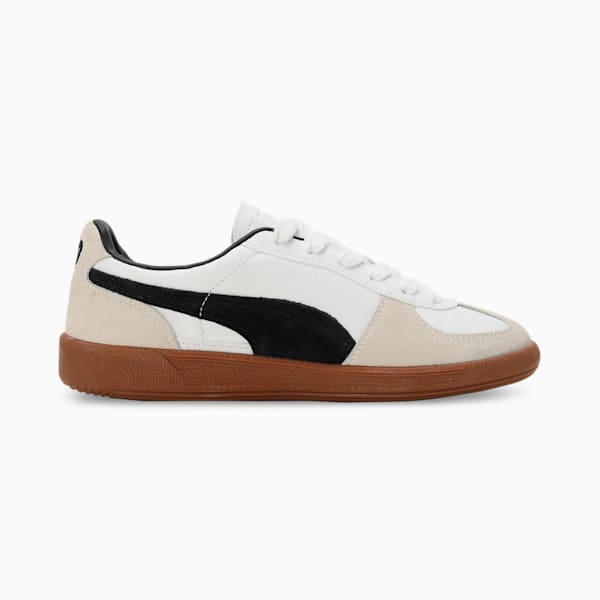 Puma Palermo Lth PUMA White-Vapor Gray-Gum Men's Lifestyle Shoes-39646401