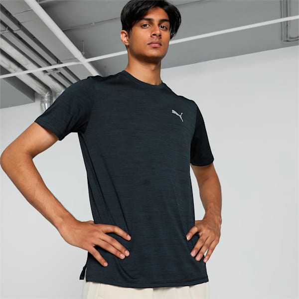 Front view of PUMA Men's Crew, showcasing its relaxed fit, modern design, and iconic logo for a casual and stylish look.