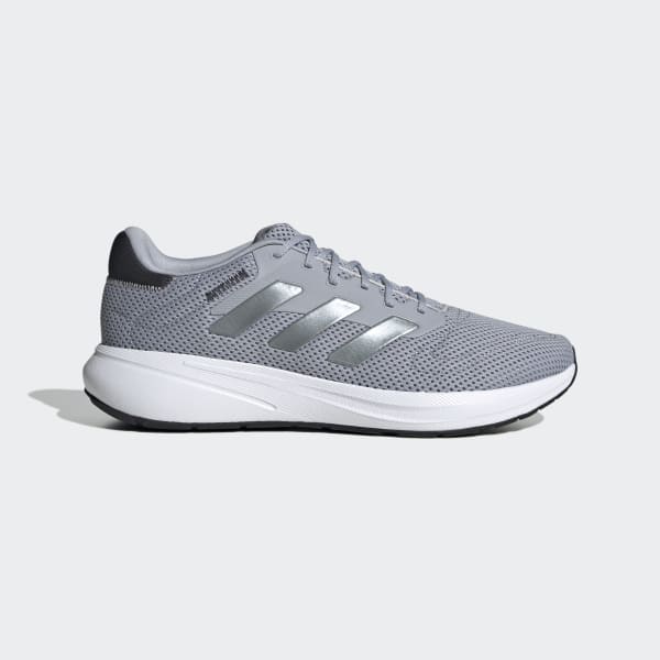 A pair of ADIDAS RESPONSE RUNNER U Men lace-up running shoes showcasing a breathable mesh upper and durable sole from a side view