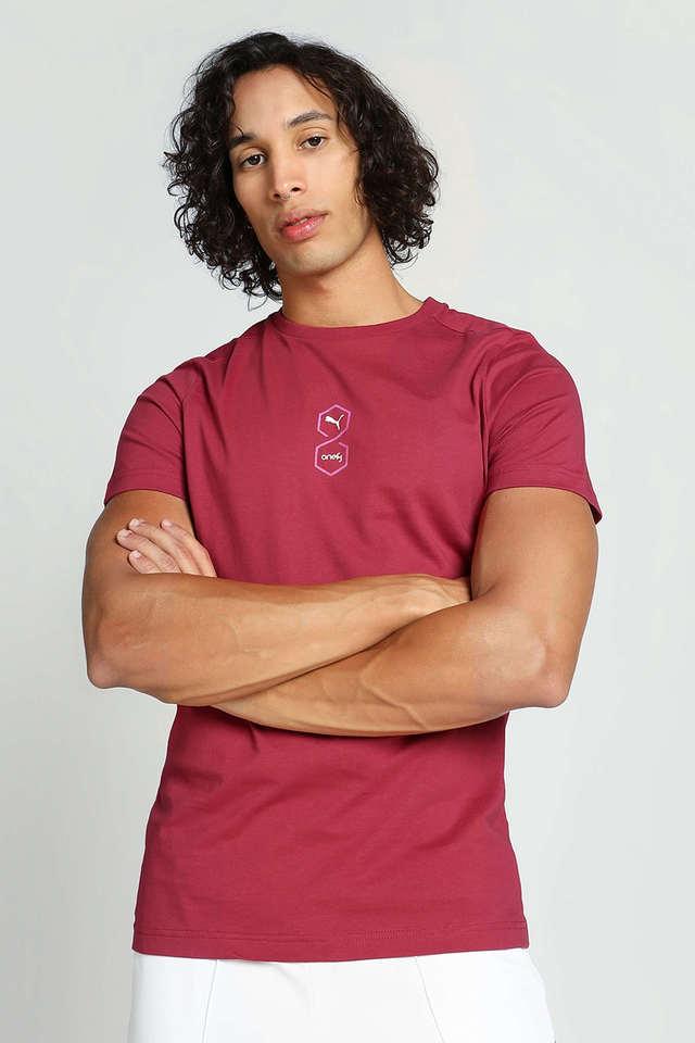 Front view of PUMA Men's Crew, showcasing its relaxed fit, modern design, and iconic logo for a casual and stylish look.