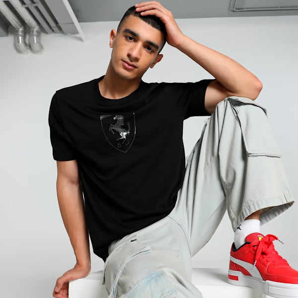 Front view of PUMA Men's Crew, showcasing its relaxed fit, modern design, and iconic logo for a casual and stylish look.