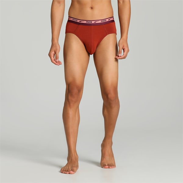 Puma Stretch Brief AOP WB 2-Pk 2 Grape Wine-C Men's Brief-67648401