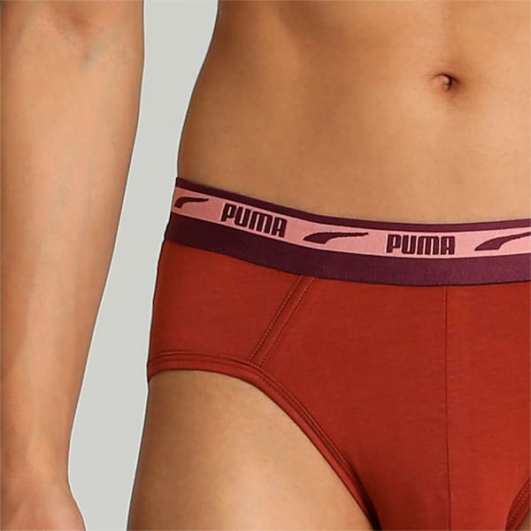 Puma Stretch Brief AOP WB 2-Pk 2 Grape Wine-C Men's Brief-67648401