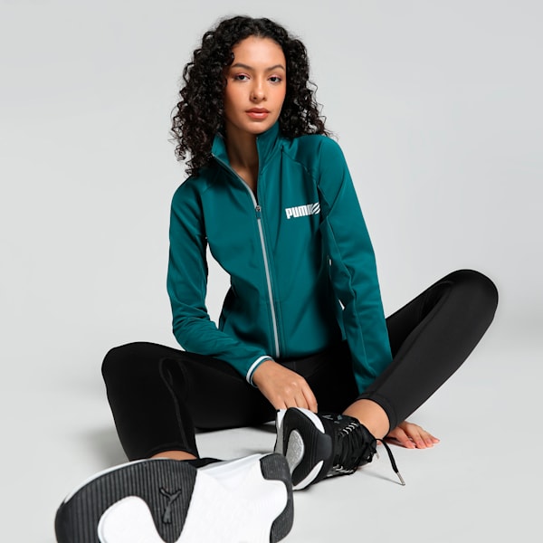 Puma Tec Sport Jacket Cold Green Women's Jacket-84890699