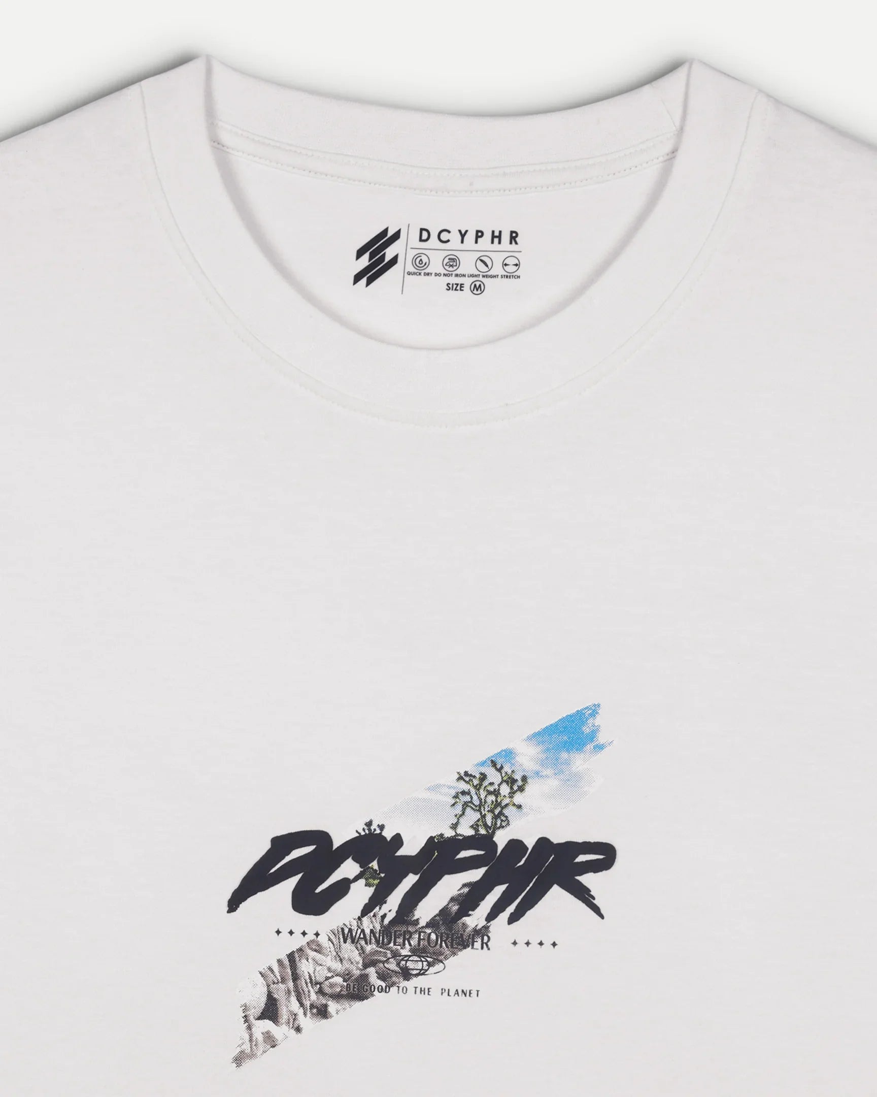 DCYPHR Wander Forever Graphic Tee - Bright White