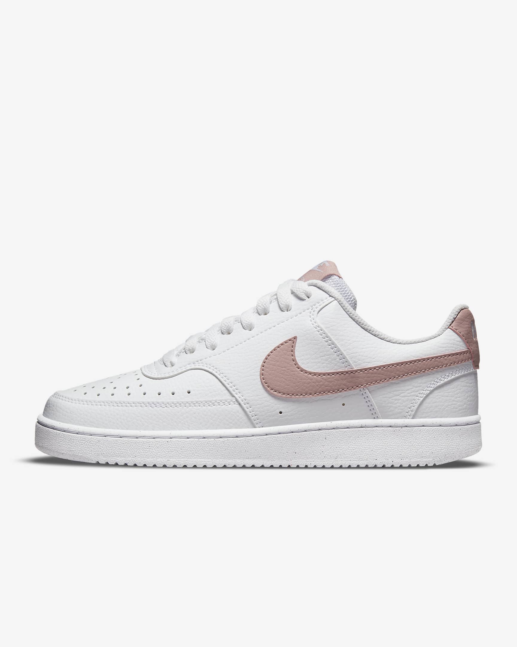 A side-angle view of Nike women’s lifestyle shoes highlighting the slim design, cushioned sole, and elegant detailing, set against a clean background for a modern and fresh look