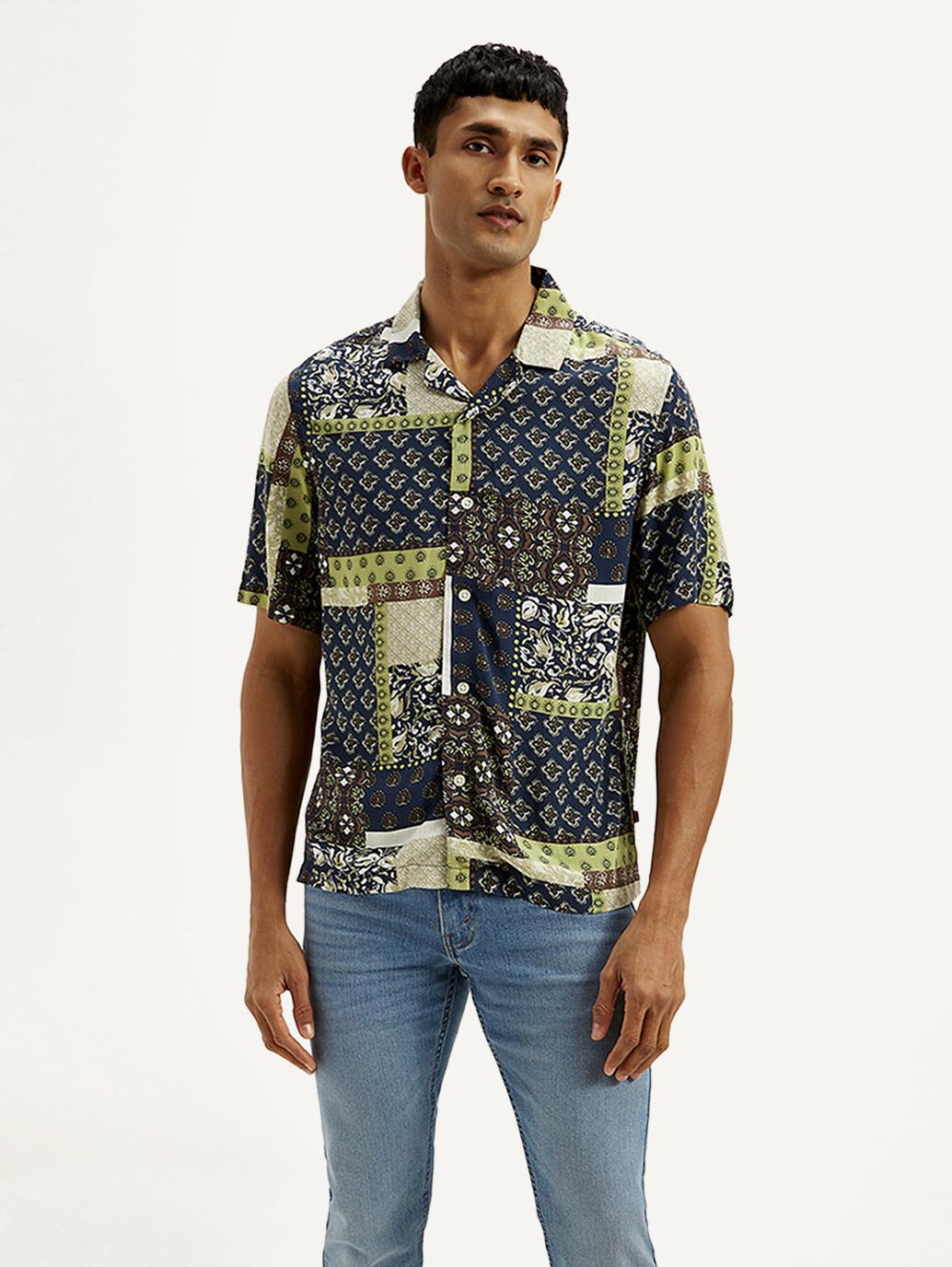 LEVIS Men's Ethnic Motif Relaxed Fit Shirt