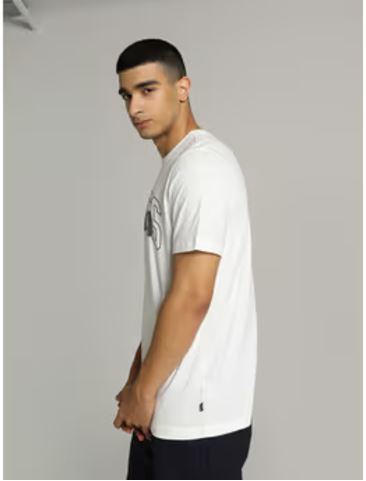 Puma GRAPHICS Collegiate Tee PUMA White Men's T-Shirt-68371902