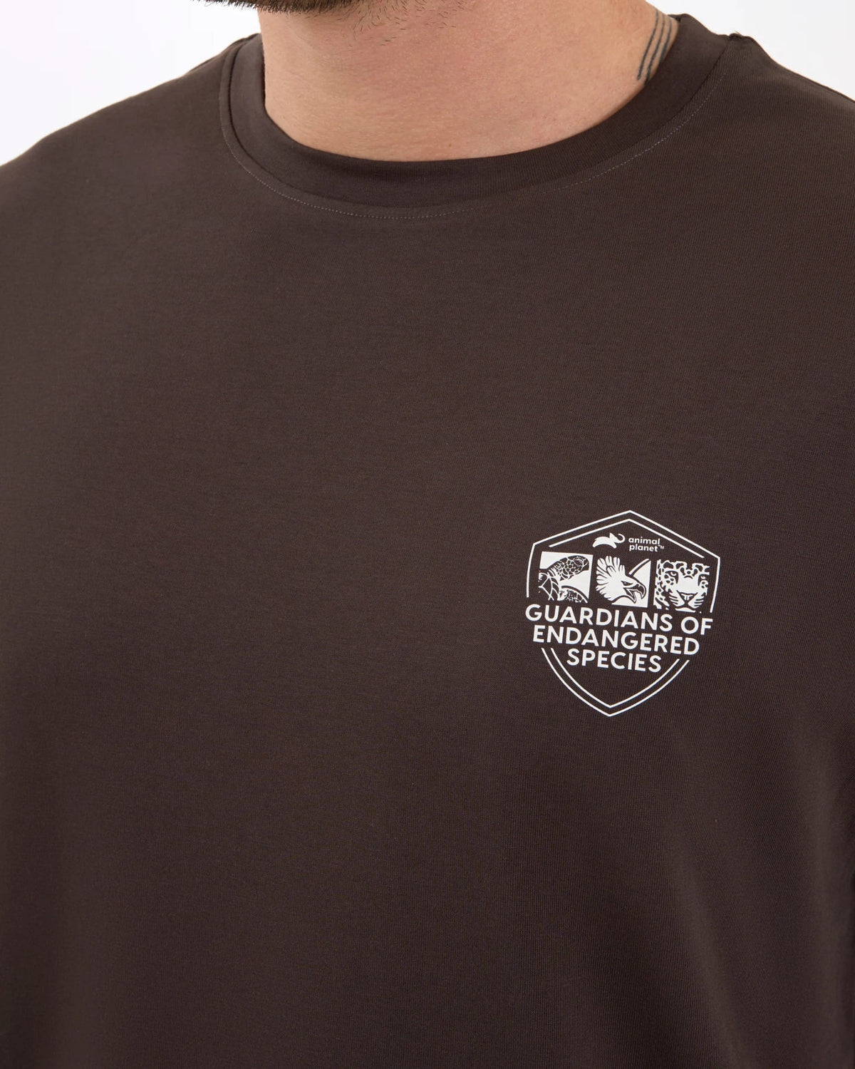 DCYPHR DISCOVERY Men's Jaguar Graphic Tee -Truffle
