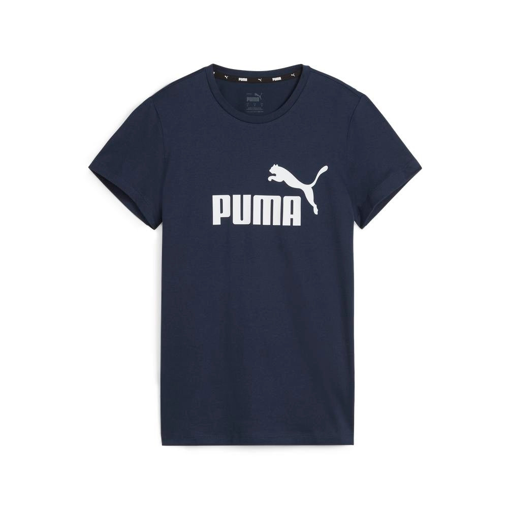 Front view of PUMA Women's Crew, showcasing the relaxed fit, soft fabric, and signature PUMA logo for a stylish and comfortable casual look.