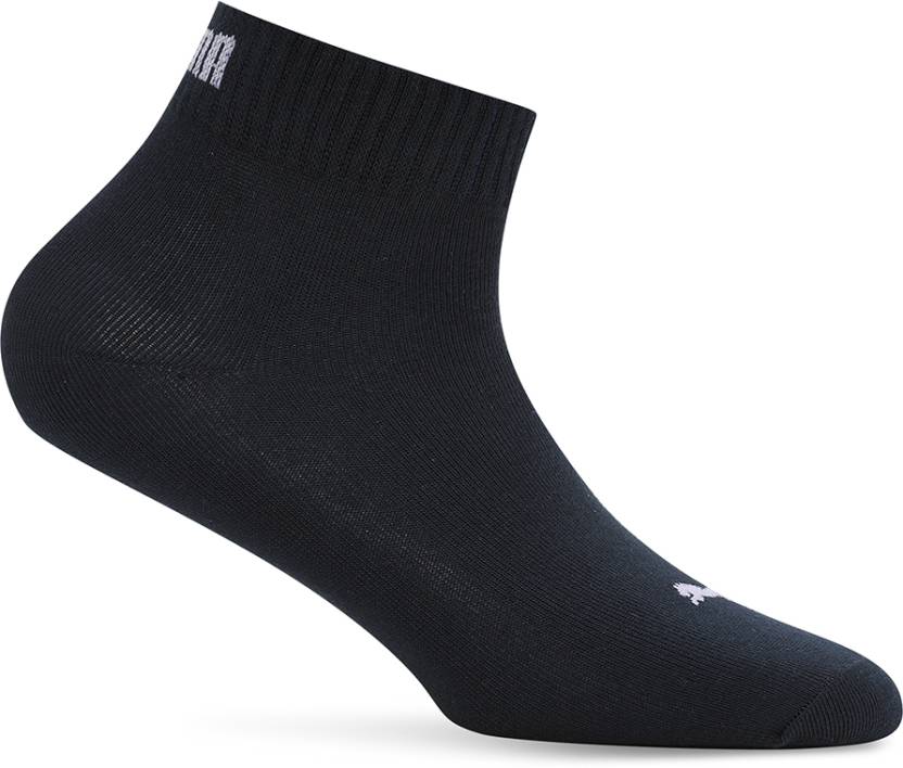 Close-up view of PUMA Unisex Lifestyle PO1 Socks, highlighting the soft fabric, snug fit, and iconic PUMA logo, designed for comfort and durability during everyday wear.