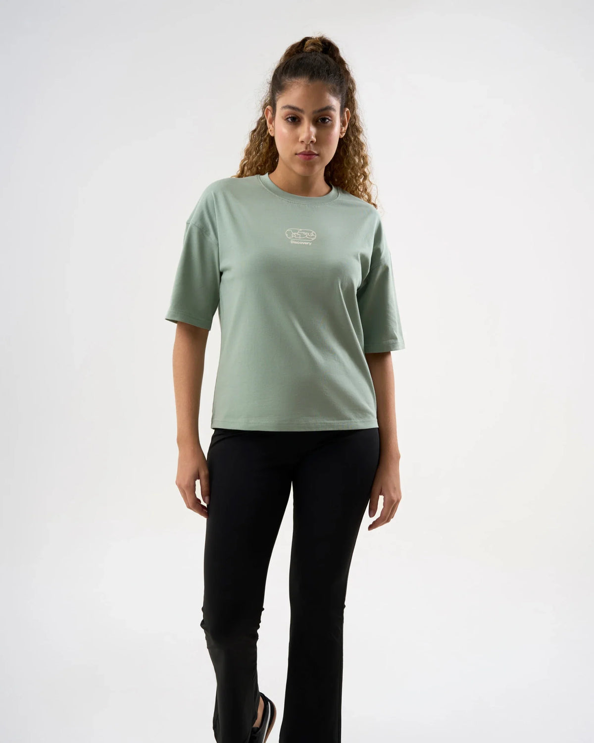 DCYPHR DISCOVERY Women's Spirit of Adventure Graphic Tee-Ice Green