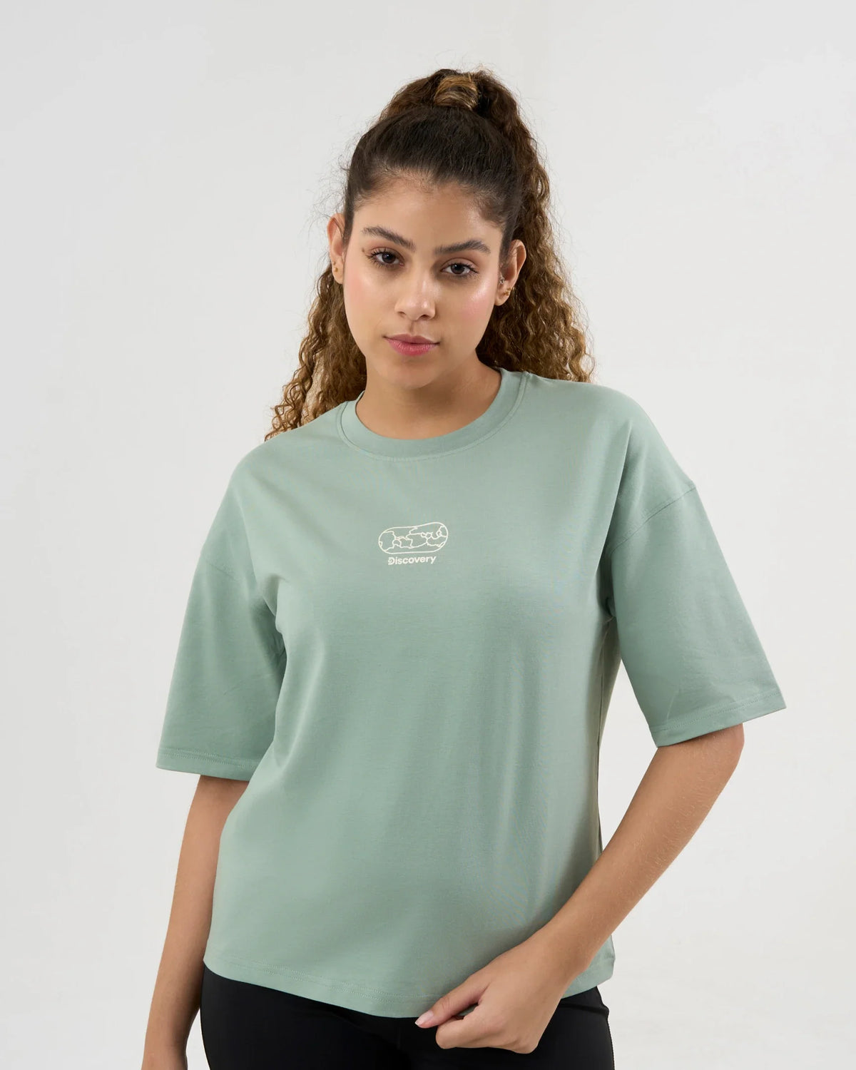 DCYPHR DISCOVERY Women's Spirit of Adventure Graphic Tee-Ice Green