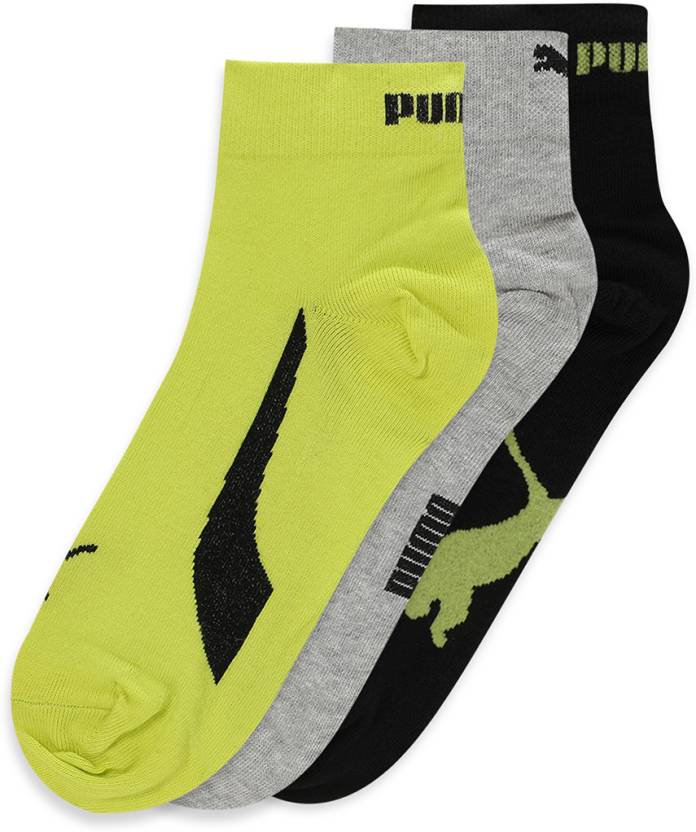 Puma UNISEX LIFESTYLE QUARTER 3P Nrgy Ye Men's Pack of 3 Socks-68915702