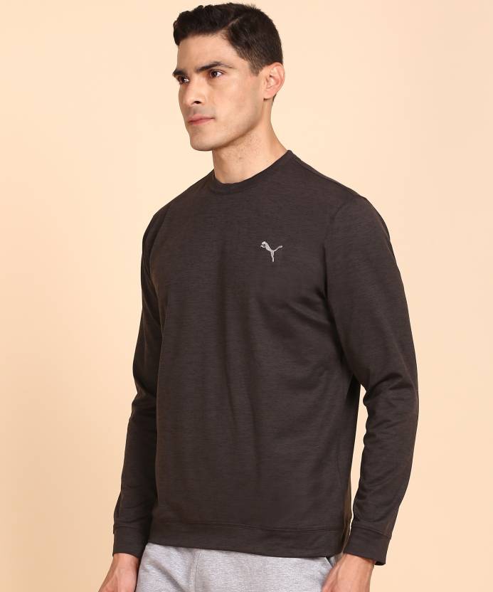 Puma Cloudspun Crewneck Puma Black Heather Men's Sweatshirt-59759601