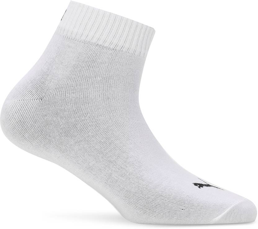 Close-up view of PUMA Men's Lifestyle PO1 Socks, highlighting the soft fabric, snug fit, and iconic PUMA logo, designed for comfort and durability during everyday wear.